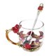 thumbnail image 5 of Red Rose Enamel Craft Water Cup Drink Mug with Handle Design Tea Coffee Cup with Spoon Cleaning Cloth Set 320ML, 5 of 5