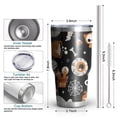 thumbnail image 6 of 30oz Halloween Ghosts and Spooky Elements Tumblers Stainless Steel Tumbler with Lid and Straw,Vacuum Insulated Double Wall Travel Tumbler Cups Mug with Cleaning Brush for Coffee,Tea, 6 of 7