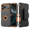 thumbnail image 6 of SwiftTech for iPhone 17 Pro Max Case with Screen Protector and Belt Clip Holster Military Grade Heavy Duty Protection 3 in 1 Shockproof Durable iPhone 17 Pro Max 6.9 inch 2025 Phone - Black+Orange, 6 of 7