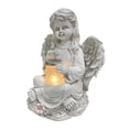 thumbnail image 1 of Almencla Statue Solar Power Light Outdoor Sculpture Lawn Ornament Girl, 1 of 8