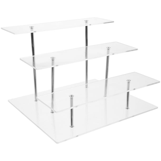 BESTONZON Figurine Storage Display Stand 3Layer Storage Rack Ornament