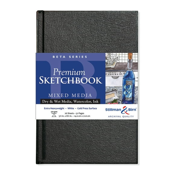 Stillman & Birn Beta Series Premium Hard-Bound Sketchbook, 5.5" x 8.5"