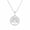 Silver, variant on Tree of Life Necklace for Women Stainless Steel Cubic Zirconia Dainty Hollow Out Circle Charm Statement Personalized Gift Jewelry Silver