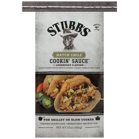 (2 Pack) Stubb's Hatch Chile Cookin' Sauce, 12 oz