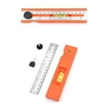 thumbnail image 6 of Adjustable Positioning Marking Protractor Tool, Multifunctional Depth Measuring Ruler with Angle Marking 15°-90°, Level & Fixed Point Marking, Angle Finder Woodworking Ruler, for Carpenters, 6 of 7