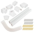 thumbnail image 1 of Costway 4" PVC Decorative Mini Split Line Set Cover with Flexible Duct & Straight Duct, 1 of 9
