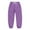 Purple HE1 girls cargo pants, variant on KEXE Girls Khaki Pants Pants For Girls 12-14 Girls Cargo Pants Wide Leg Streetwear Kids Pants With Pockets Trendy Jogger Trousers 13-14 Years