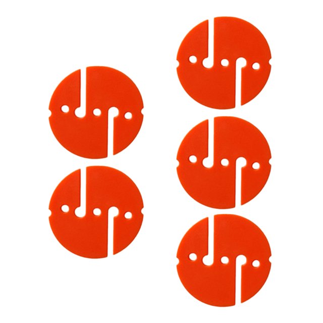 Marcador de línea de buceo redondo de 5 piezas Sunnimix para técnica de cueva naranja