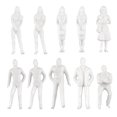 thumbnail image 1 of 1:50 Figuras blancas Modelo arquitectónico Escala humana Modelo HO Personas de plástico, 10 piezas, 1 of 8