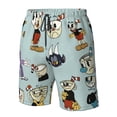 thumbnail image 5 of The Cuphead Show Cartoon Men's Beach Shorts Swim Trunks Casual Quick Dry Board Shorts Swimwear with Mesh Lined and Pockets, 5 of 8
