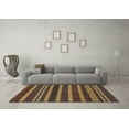 thumbnail image 3 of Ahgly Company Indoor Rectangle Abstract Light Blue Modern Area Rugs, 8' x 12', 3 of 4