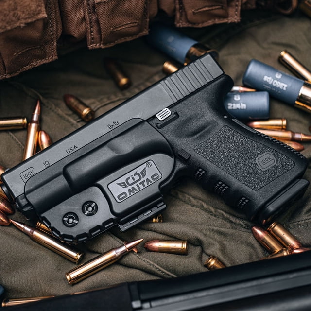 Iwb Glock Funda para Glock 17 Glock 19 Glock 22 Glock26 IWB G22 G26 G17 G19 Gen5 Funda, funda ambidiestra oculta de 9mm