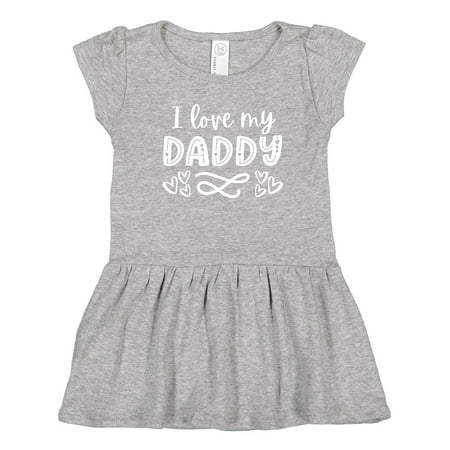 

Inktastic I Love My Daddy with Hearts Girls Toddler Dress