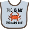thumbnail image 3 of Inktastic This is My Crab Eating Shirt Boys or Girls Baby Bib, 3 of 4