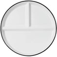 thumbnail image 1 of Plato de porcelana para dieta saludable, plato para bajar de peso de 3 compartimentos, plato para controlar las porciones de pérdida de peso para adultos, 1 of 4
