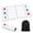 White, variant on Fidget Trading Board Mat with Storage Bag, 12x24 Inch Trading Mat