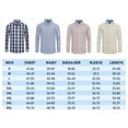 thumbnail image 5 of Alimens & Gentle Men's Plaid Button Down Shirts Cotton Long Sleeve Shirts Gingham Shirt, 5 of 8