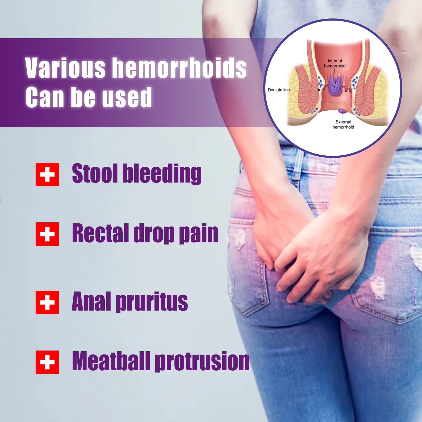 Alvantor Plant-Based Hemorrhoid Treatment Spray - Fast Relief for External Hemorrhoids and Fissures, 1 fl. oz