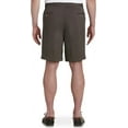 thumbnail image 2 of Harbor Bay by DXL Men's Big and Tall  Big and Tall Men's Waist-Relaxer Pleated Shorts, Charcoal, 50W, Long, 2 of 6