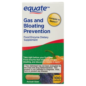 Equate   and Prevention Food Enzyme Dietary Supplement, 100 Count