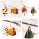 thumbnail image 2 of Handmade Painted Angel Santa Claus Snowman Iron Christmas Decors Hanging Pendants Xmas Tree Drop Ornaments Festival Supply Gifts, 2 of 5