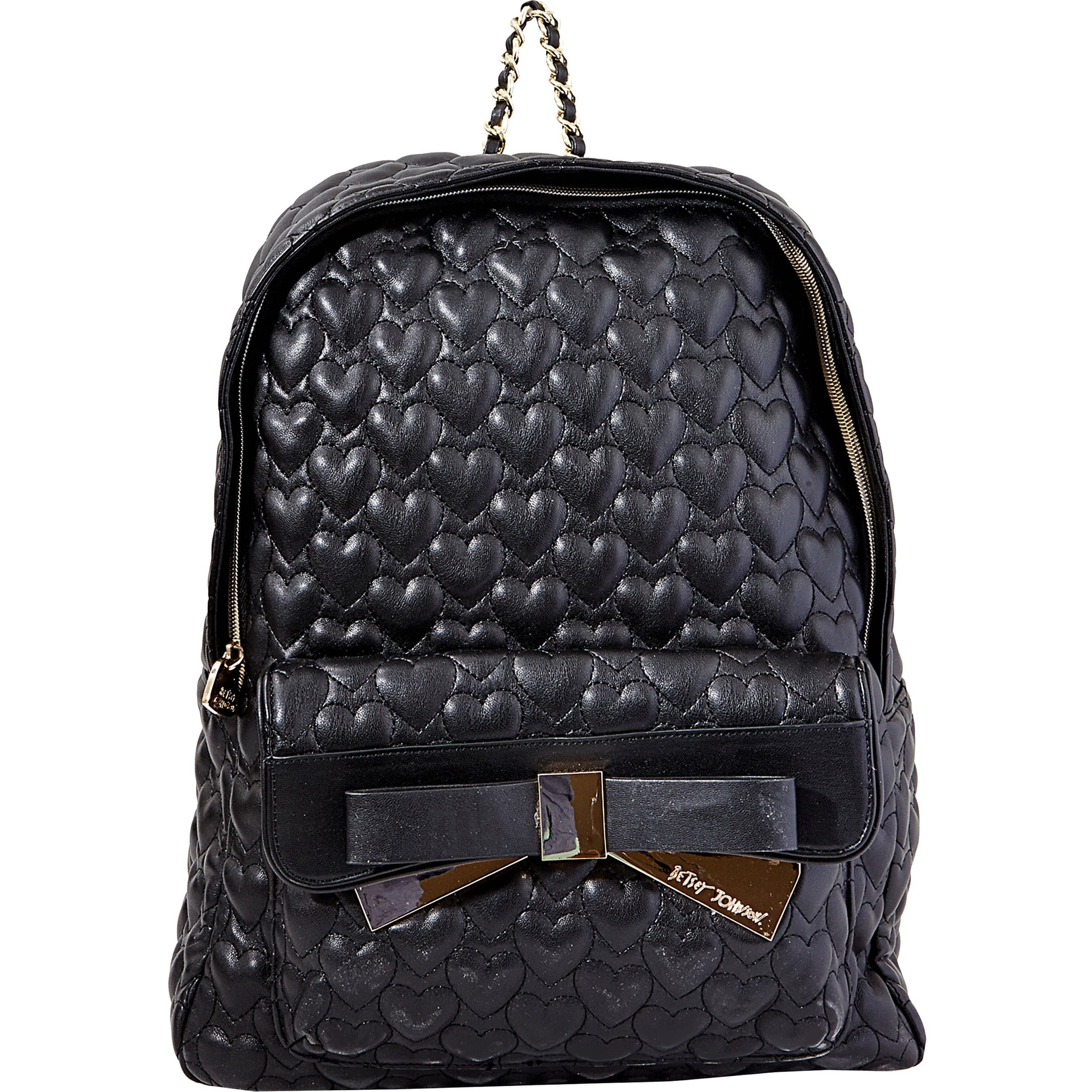 betsey johnson apple backpack