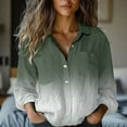 thumbnail image 4 of Women's Tops, Tees & Blouses Printed Long Sleeve Button Down Womens Spring Summer Shirts, 4 of 4