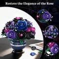 thumbnail image 6 of TERRAMUS Purple Bouquet Building Set, 507 Flower Building Kit, Home Decor Rose Construction Blocks Toy for Ages 12+, 6 of 9