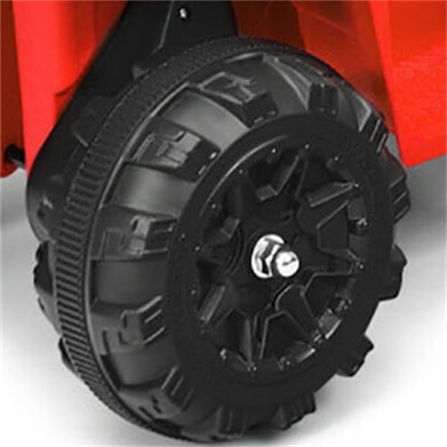 Barara King 6 V Powered Ride-On Toy ATV Quad with LED Lights, Foot Pedal and Wear-Resistant Wheels