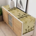 thumbnail image 4 of Vintage Bamboos Table Runner - 60 Inch Long, Kitchen Dining Table Runner Dresser Scarves, Ink Painting Retro Art Rustic Farmhouse Decor for Coffee Tables Wedding Party Banquet, 4 of 8