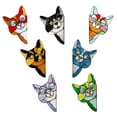 thumbnail image 1 of Adorables pegatinas de animales puerta de vinilo calcomanías de refrigerador parabrisas autoadhesivo decoración de cocina oficina decoración casera 7 piezas Inevent HA012093-00, 1 of 7