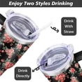 thumbnail image 5 of 40oz Tumbler with Handle and Straw Lid | Vacuum Insulated Leak Proof Tumbler | Stainless Steel Travel Mug Water Bottle Cup Keeps Cold & Hot, 5 of 7