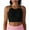 a1 Black, variant on qolati Womens Crop Tank Tops Ribbed Hollow Out Strap Basic Workout Tops Sleeveless Fitness Sports Running Yoga Shirts Tops