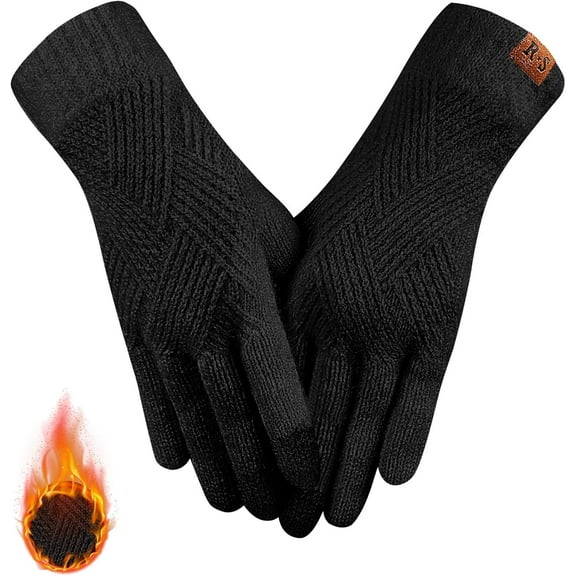 Winter Gloves for Women Touch Screen Elastic Thermal Knit Lining Warm Gloves for Cold Weather