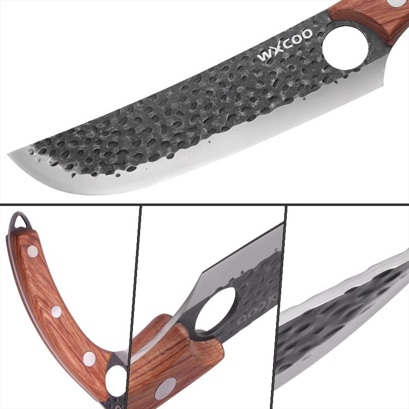 12PCS Stainless Steel Multipurpose Knife Boning Knife Chef Knife Cutting Knife Utility Knife Pizza Knife Fish Knife Fruit Knife Bread Knife Sharp Knife Small Knives Knife Stand Professional Cooking