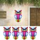 thumbnail image 3 of Búhos Al Aire Libre Adorno Estatua Colorida Metal Hugtrwg, 3 of 9