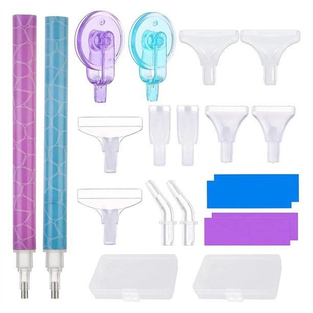 Herramientas para Pintar con Diamantes: 1 Juego de Kits Rueda Pluma, Rodillo Ranura y Puntas Colocación un Arte Gemas Más Rápido Ordenado