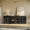 Jagger Ebony ABB, variant on BELLEZE 3-Piece Modular Sideboard Buffet Set Freely Configurable, 2 Arched Wood Door and 1 Glass Door Display Cabinet, Classic Modern Storage Credenza for Dining Room or Living Room - Ebony
