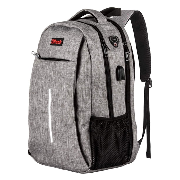 Mochila OPACK para portátil de viaje de 15,6 pulgadas con puerto de carga USB