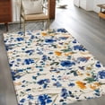 thumbnail image 2 of Area Rugs 2.7'x5', Spring Blue Flowers Carpet for Living Room Bedroom Dining Room, Vintage Floral Botanical Rustic Garden Throw Kitchen Rugs Non Slip Washable Rectangle Indoor Outdoor Rugs, 2 of 8