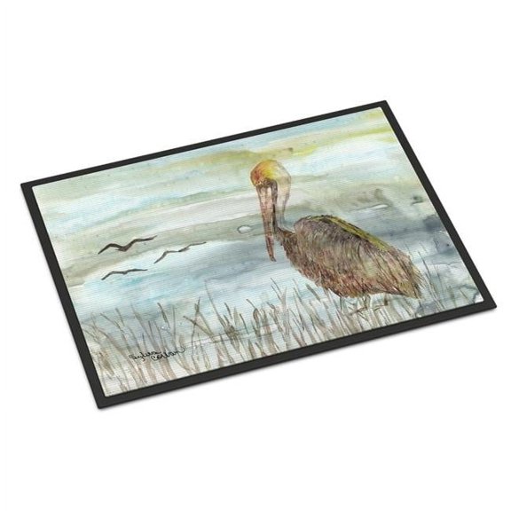 24 x 36 in. Brown Pelican Watercolor Indoor or Outdoor Mat