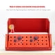thumbnail image 3 of Caja de desinfección de aluminio, soporte para bloque de fresas dentales, herramienta de dentista esterilizable en autoclave, color rojo, 3 of 11