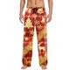 thumbnail image 2 of Pantalones de pijama largos para hombre, informales, con estampado a cuadros, holgados, deportivos, elásticos, rectos, vintage, con bolsillos, 2 of 9