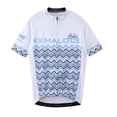 thumbnail image 3 of Maillot de ciclismo KEMALOCE de manga corta azul y negro para hombre, ropa de ciclismo de poliéster 2024, maillot de ciclismo para exteriores de secado rápido de verano, 3 of 5
