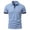 Light Blue, variant on StSilkitty Men's Casual Short Sleeve Golf Shirts Solid Color Collared Buttons T-Shirt Soft Breathable Tops
