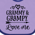 thumbnail image 4 of Inktastic Grammy and Grampy Love Me Valentine Boys or Girls Baby Bib, 4 of 4