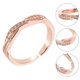 thumbnail image 3 of GAXIRE Anillo de circón con diseño llamativo, anillo con abertura para el dedo, joyería de moda para mujer, 3 of 5