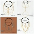 thumbnail image 3 of QQTDFG Thigh Chain Heart Leg Chain Bikini Body Accessories Multi-layers Leg Body Chain-Style 3-Gold, 3 of 8