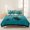 Teal, variant on 3 Pieces Queen Quilt Set,Coastal Ocean Sea Dolphin Soft Bedding Sets with 1 Quilt & 2 Pillow Shams,Underwater Marine Creature Summer Bedspread Lightweight Coverlet Comforter for All Season