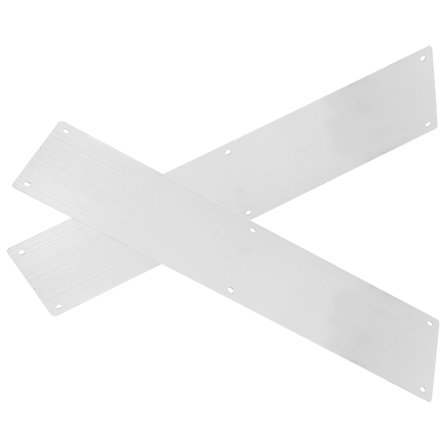 LEDMOMO 1 Set Satin Nickel Door Kickplate for Simple Installation on Interior and Exterior Doors